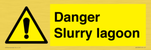 Danger Slurry lagoon
